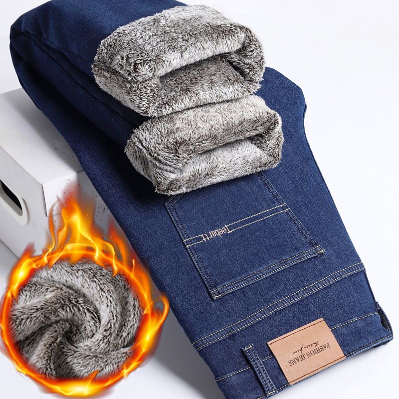 Streetwear Brand Denim - Brand Clothing Winter Fleece Thermal Classics